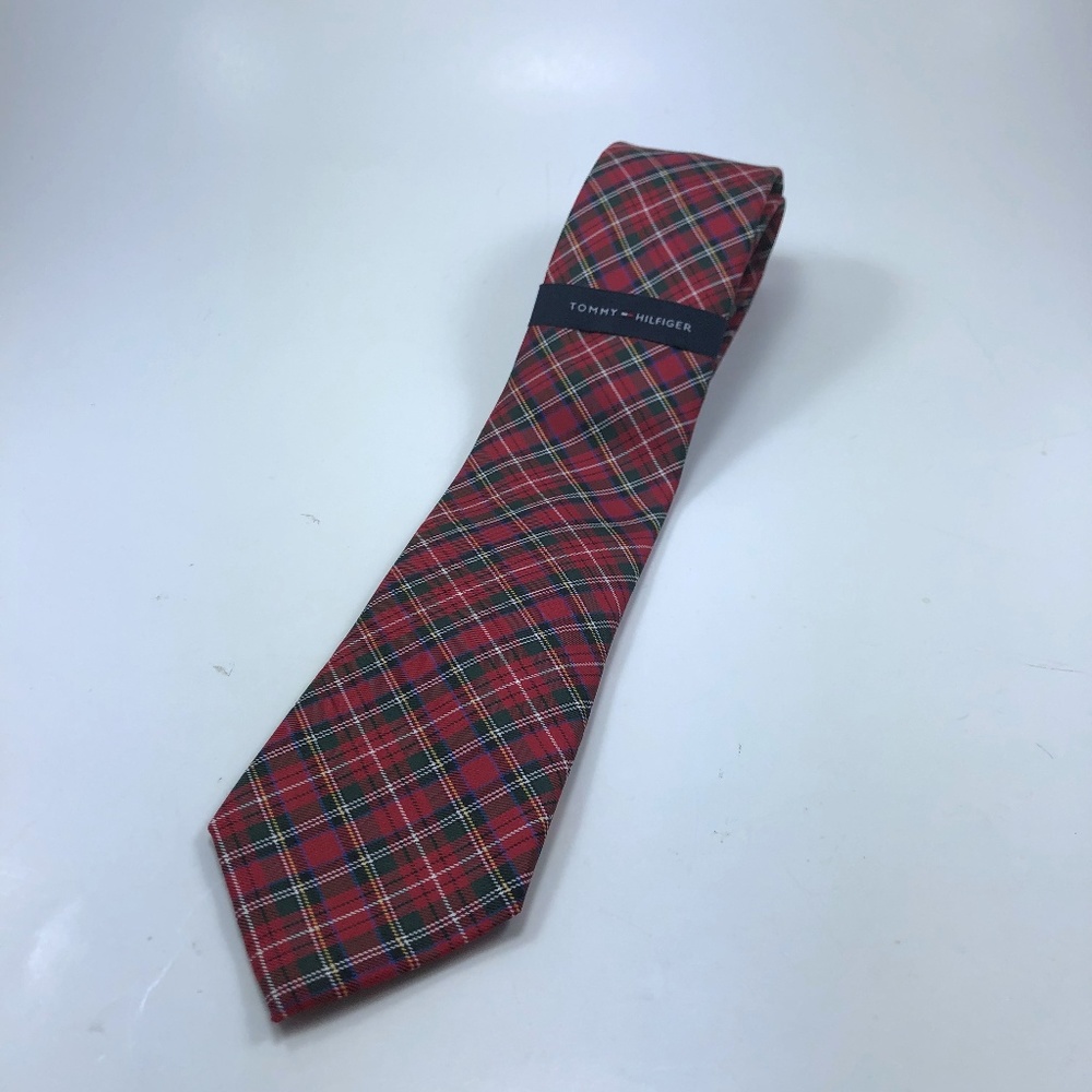 Mens Tommy Hilfiger Classic Plaid Tie  NWT